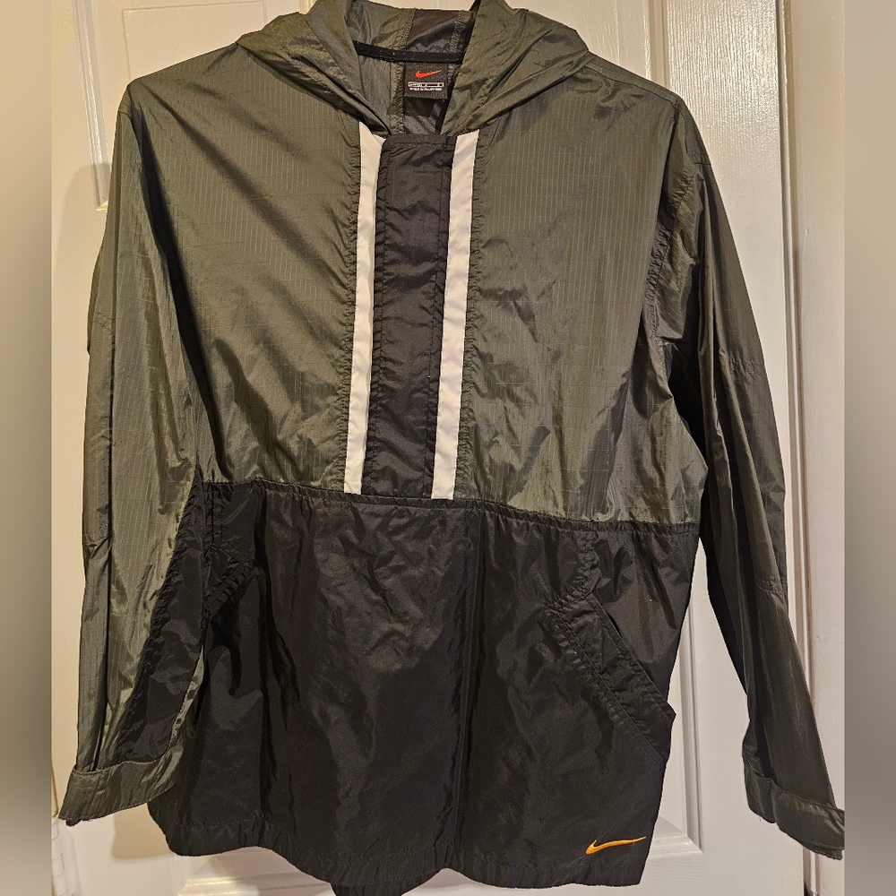 Nike Youth Olive and Black Windbreaker Jacket